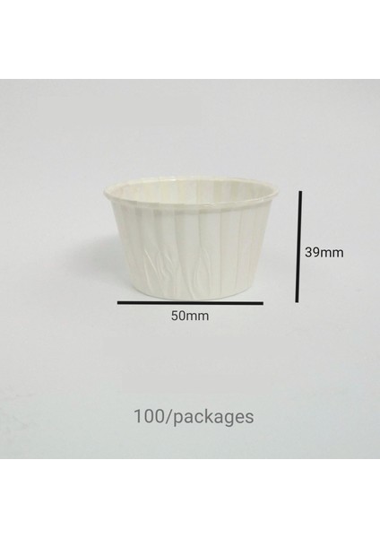 Kek Kağıt Tepsisi Fırın Muffin Fincan Pişirme KALIBI-100 Parça (Yurt Dışından)