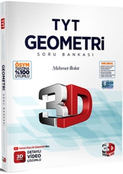 3D Yayınları Tyt Geometri Tamamı Video Çözümlü Soru Bankası 0922