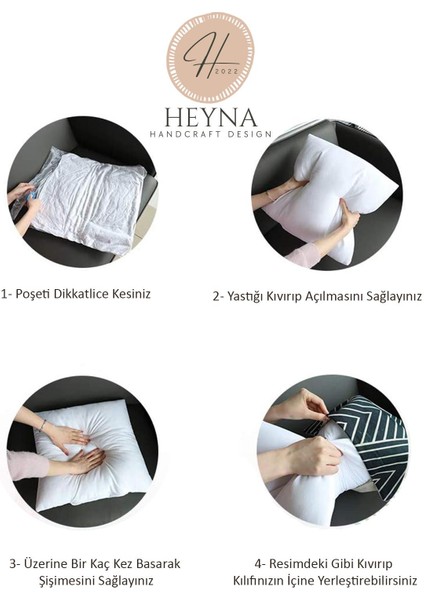 2'li Kırlent Yastığı Silikon Dolgulu Iç Yastık indirimleri