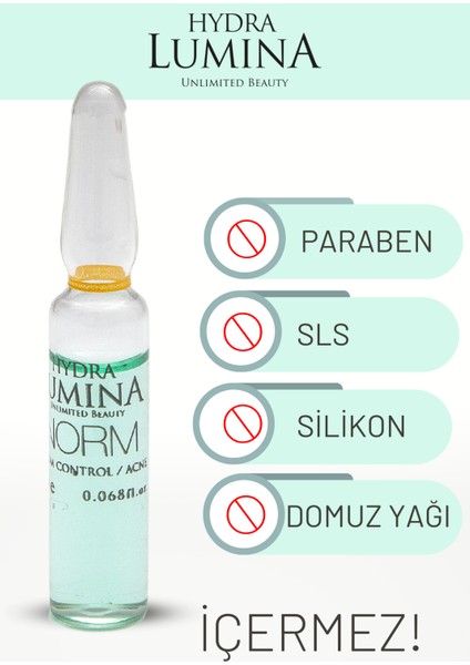 Norm Sebum ve Kontrol Ampul 6 Adet