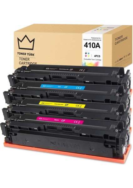 HP 410A Set Muadil Toneri / CF410A /M377 / M452 / M477