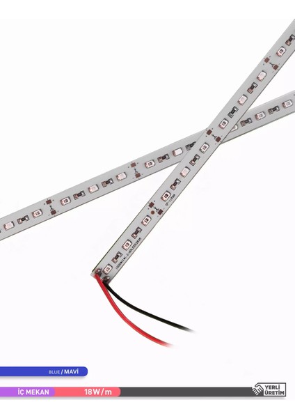 LED Bar Mavi Işık 12V 18W