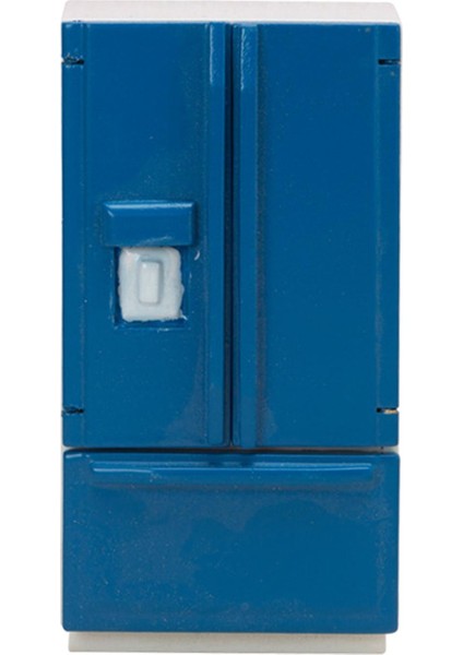 Ahşap Buzdolabı Buzdolabı Modeli 1:12 Dollhouse Minyatür Mobilya Mavi fiyatları