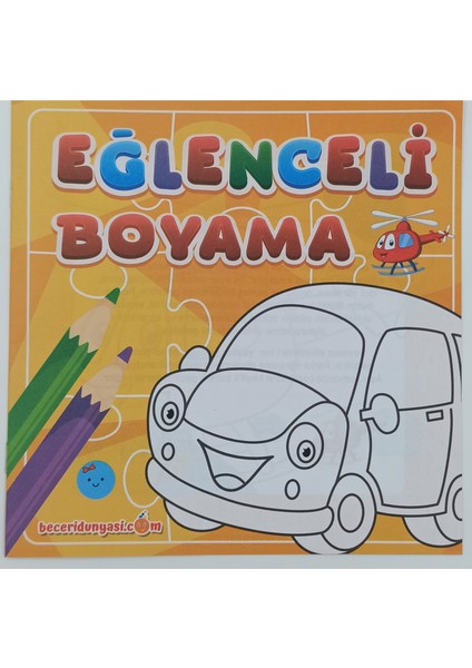 Eğlenceli Yapboz ve Boyama Kitabı 2 Ürün Bir Arada