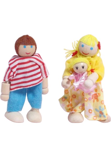 Okul Öncesi Çocuklar Için Dollhouse Minyatür Bebekler A
