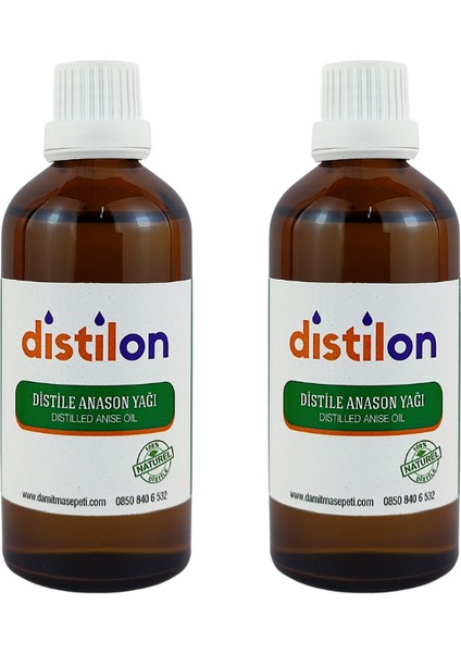 Distile Anason Yağı 100 ml x 2 Adet