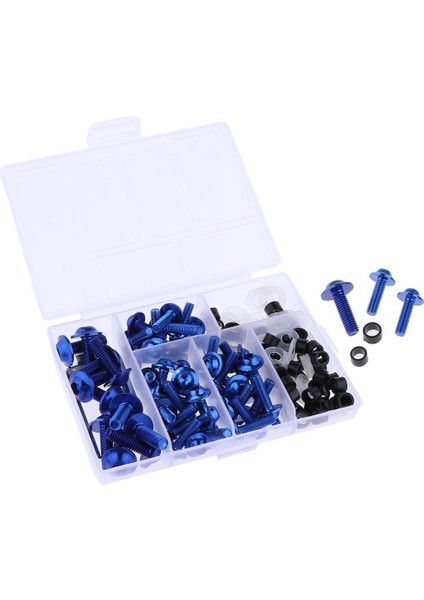 158PCS Fairing Vücut Cıvataları Motosiklet Sportbike Mavisi Için Kit Bağlantı Elemanı Vidaları fırsatları