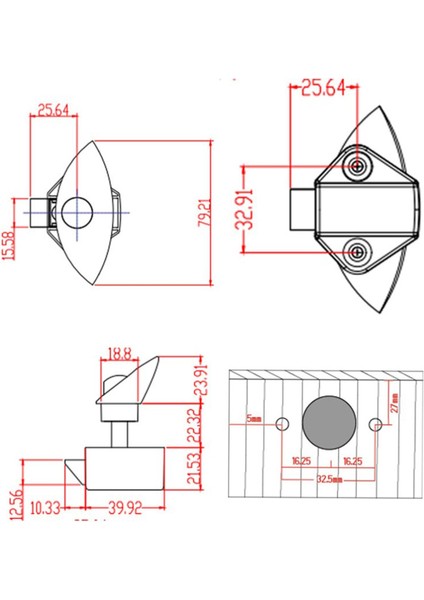 Rv Mandal Düğmesi Kilitler 14MM-16MM Camper Araba Rv Karavan Yatlar Seyahat Gümüş fiyatları