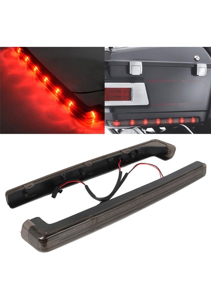 2 Pack Motosiklet Yan Panel LED Işık Aksesuarları Cvo Yolu Gride Gri modelleri