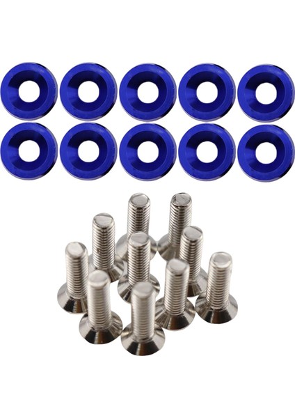 20PCS Araç Modifiye Vidalar Conta Paslanmaz Çelik Alüminyum Trim Cıvatalar Vidalar Mor(Yurt Dışından) indirimleri