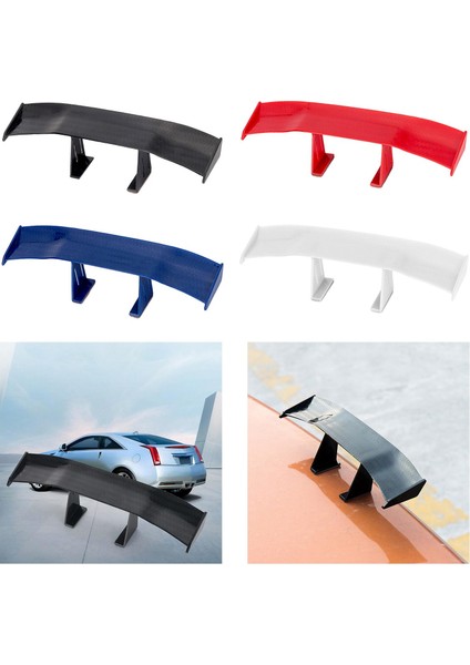 Araba Mini Spoiler Kanadı 6.7 Inç Uzunluk Kolay Kurulum Aksesuarı Siyah modelleri