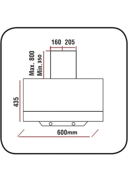 ELB-3000W Beyaz Cam Davlumbaz modelleri