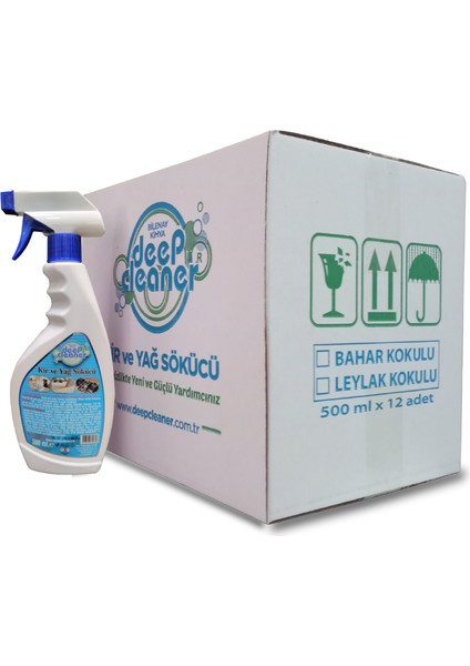 Deep Cleaner Kir ve Yağ Sökücü Bahar 500 ml Koli: 12 Adet