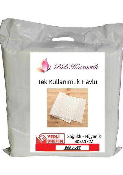 BB Kozmetik Tek Kullanımlık Hijyen HAVLU(40X80) 500 Adet