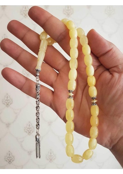 Damla Kehribar Tesbih Model-12