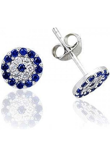 925 Ayar Nazarlı Küpe