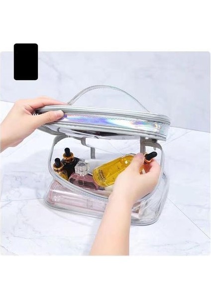 Pvc Şeffaf Taşınabilir Kozmetik Çantası Su Geçirmez Kadın Makyaj Kılıfı Seyahat Temizle Makyaj Güzellik Yıkama Organizatör Banyo Tuvalet Küp | Makyaj Organizatörleri (Yurt Dışından) modelleri