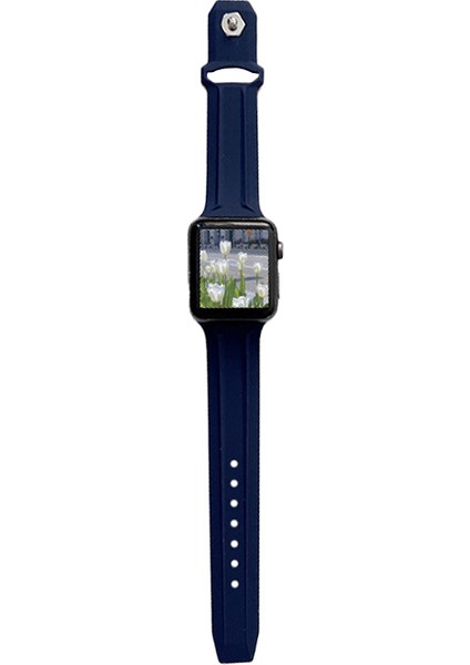 Apple Watch 5 6 7 8 Ultra 42MM 44MM 45MM Tme Line Silikon Kordon