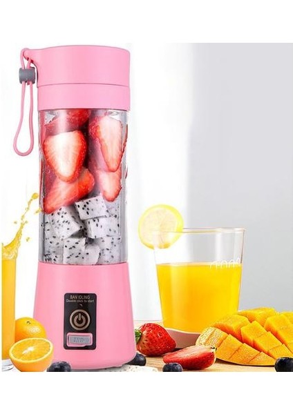 1 Adet Blender Elektrikli Meyve Sıkacağı El Smoothie Maker Karıştırma Mikser USB Şarj Edilebilir (Yurt Dışından)