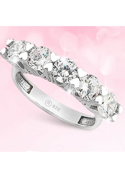 925 Ayar Gümüş Beştaş Yüzük Model 11