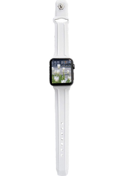 Apple Watch 5 6 7 8 Ultra 42MM 44MM 45MM Tme Line Silikon Kordon