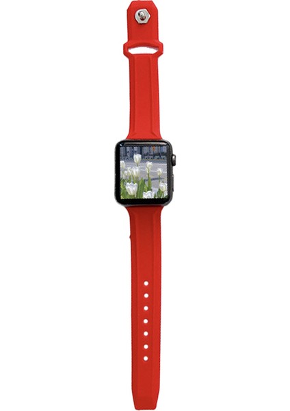 Apple Watch 3 4 5 6 7 8 38MM 40MM 41MM Tme Line Silikon Kordon