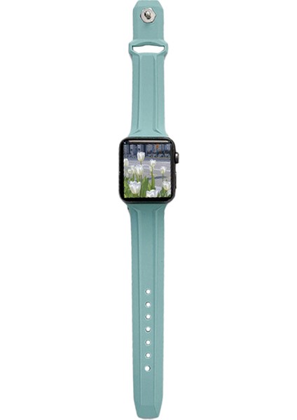 Apple Watch 3 4 5 6 7 8 38MM 40MM 41MM Tme Line Silikon Kordon