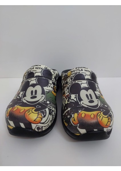 Miki Mickey Temalı 3 Balonlu Airmax Medikal Sabo Terlik Hemşire Terliği Doktor Terliği fiyatları