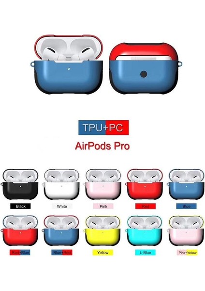 Airpods Pro Uyumlu Kılıf Anti-Shock Kulaklık Kılıfı Darbe Emici Tam Koruma Shockproof