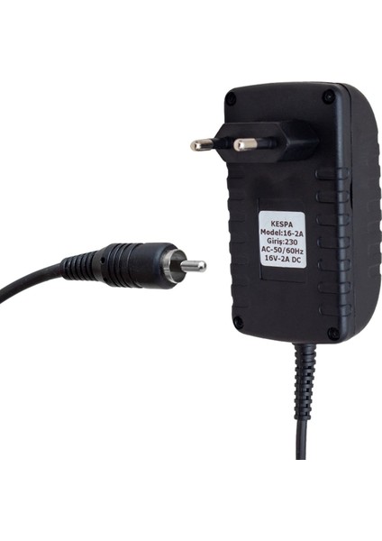 PM-4735 16 Volt - 2.5 Amper Priz Tipi Tos Fişli Rca Santral Adaptörü