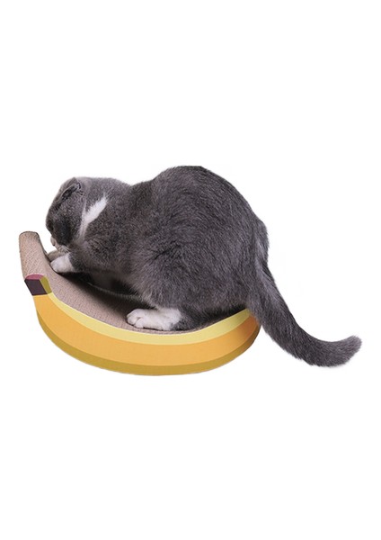 Kedi Scratcher Muz Şekli Tırmanma Oluklu Kağıt Sevimli Dayanıklı Bite Yüksek Yoğunluklu Dayanıklı Komik Oynama Oyuncaklar Için Kitten | Mobilya ve çizikler (Yurt Dışından)