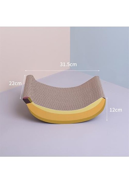 Kedi Scratcher Muz Şekli Tırmanma Oluklu Kağıt Sevimli Dayanıklı Bite Yüksek Yoğunluklu Dayanıklı Komik Oynama Oyuncaklar Için Kitten | Mobilya ve çizikler (Yurt Dışından)