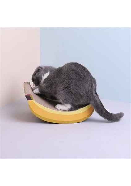 Kedi Scratcher Muz Şekli Tırmanma Oluklu Kağıt Sevimli Dayanıklı Bite Yüksek Yoğunluklu Dayanıklı Komik Oynama Oyuncaklar Için Kitten | Mobilya ve çizikler (Yurt Dışından)