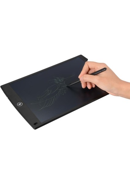 12" Büyük Boy Dijital Çocuk Yazı Tahtası Grafik Çizim Tableti LCD 12" Inc Ekran