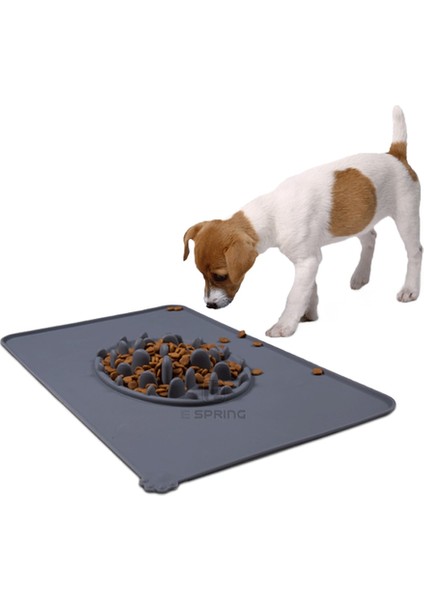 Dinlenemeyen Pet Kase Yavaş Besleyici Placemat Hiçbir Karışıklık Köpek Gıda Davranışlar Dağıtıcı Mat Gömlekler Tepsi Yükseltilmiş Yüzler Pet Kaseler Ped Kedi | (Yurt Dışından)