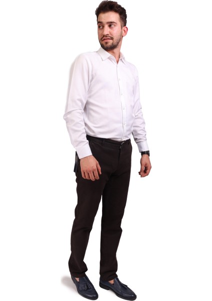 Daniel Voi Erkek Kahverengi Pamuklu Slim Fit Pantolon 8163-4-K.KAHVE-11