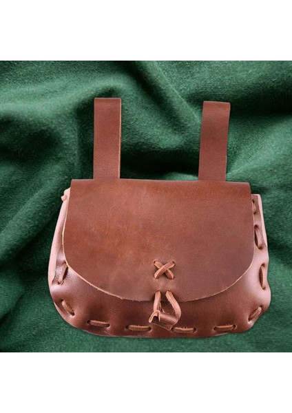 Pu Retro Bel Torbası Çantası Ortaçağ Restorasyonu Seyahat Cosplay Partisi Kadınlar Kahverengi