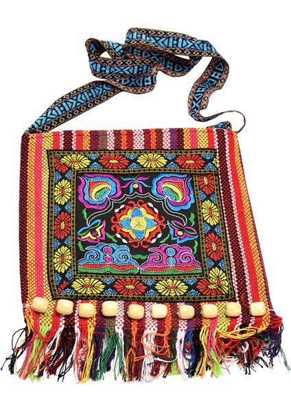 Bohem Moda Omuz Çantası Sling Crossbody Çanta Parti Alışverişi Için Kırmızı 28.5cm(Yurt Dışından) fırsatları