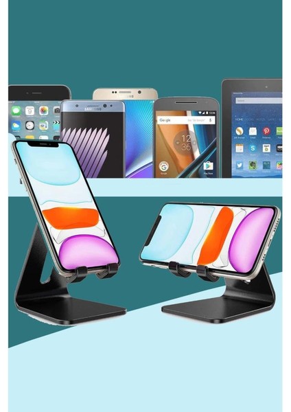 Ayarlanabilir Portatif Standlı Telefon + Tablet Tutacağı