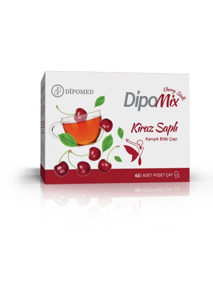 Dipomix Kiraz Saplı Karışık Bitki Çayı 60 Poşet