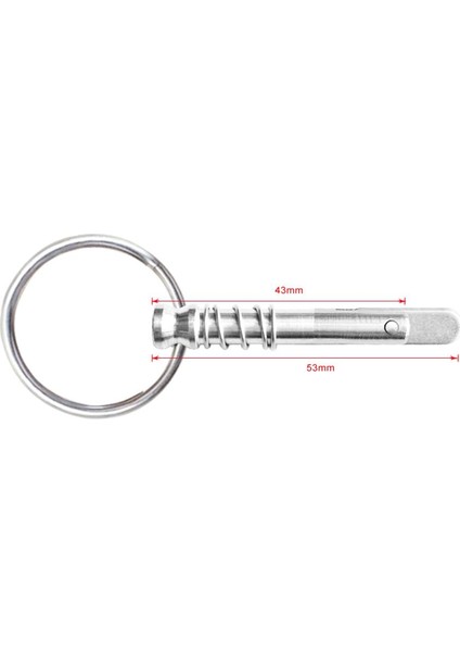 Tekne Bimini Üst Bahar Yüklü Quickrelease Pin 1/4 "paslanmaz Çelik W / Çekin (Yurt Dışından)
