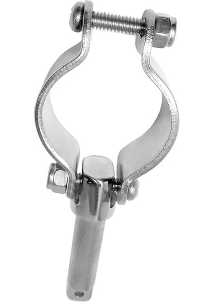 Oarlock Üzerinde 2x Kelepçe 1/2 "soket Tekne Balıkçılık Kelepçesi Üzerinde Oar Kilidi Gümüş (Yurt Dışından)