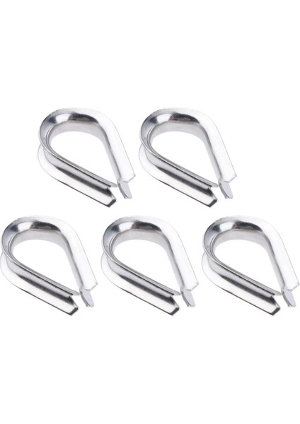 304 Paslanmaz Çelik 3/8 "çaplı Tel Halat Kablosu Yüksükler Arma 5 Set (Yurt Dışından)