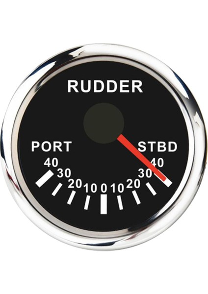 52MM L-R Dümen Açı Göstergesi Metre Ölçer IP67 0-190Ω 9-32V Deniz Siyah (Yurt Dışından)