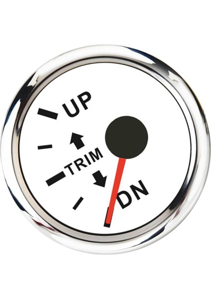 Tekne Deniz Trim Gauge 2 "sol Trim Tilt Ölçer Gemi Yat Aksesuarları Beyaz (Yurt Dışından)