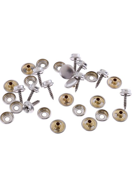 10 Takım Paslanmaz Tekne Kapağı / Gölgelik Parçaları Snap Raptiye Vida Stud Sockets (Yurt Dışından)