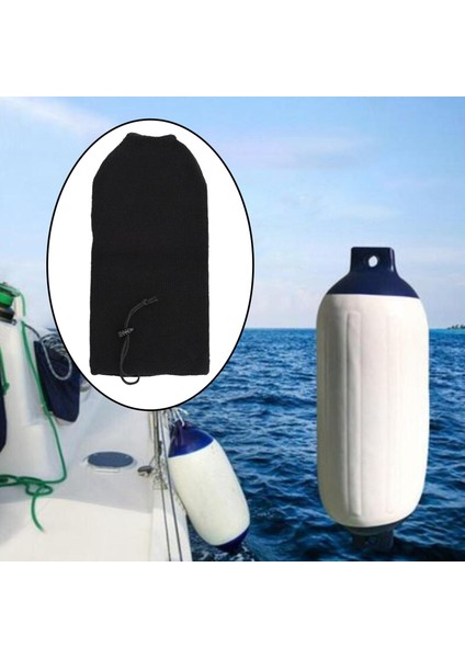 Tekne Çamurluk Kapağı Yumuşak Akrilik Siyah Deniz Tampon Tuz Koruması 21 x 68 cm Için (Yurt Dışından)