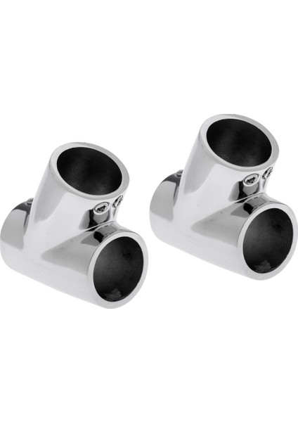 2 Adet 316 Deniz Paslanmaz Çelik Tekne El Demiryolu Parçaları 60 Derece Tee 1 " (Yurt Dışından)