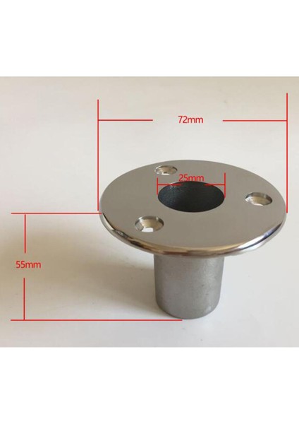 2 Adet 90 ° Paslanmaz Ağır Flush Dağı Tekne El Demiryolu Uydurma 25MM 1 '' (Yurt Dışından)
