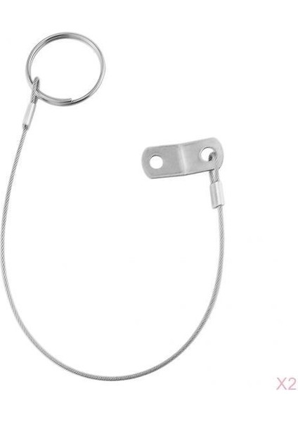 2x Paslanmaz Çelik Tekne Bimini Üst Hızlı Serbest Bırakma Top Pin ile 150MM Kordon (Yurt Dışından)